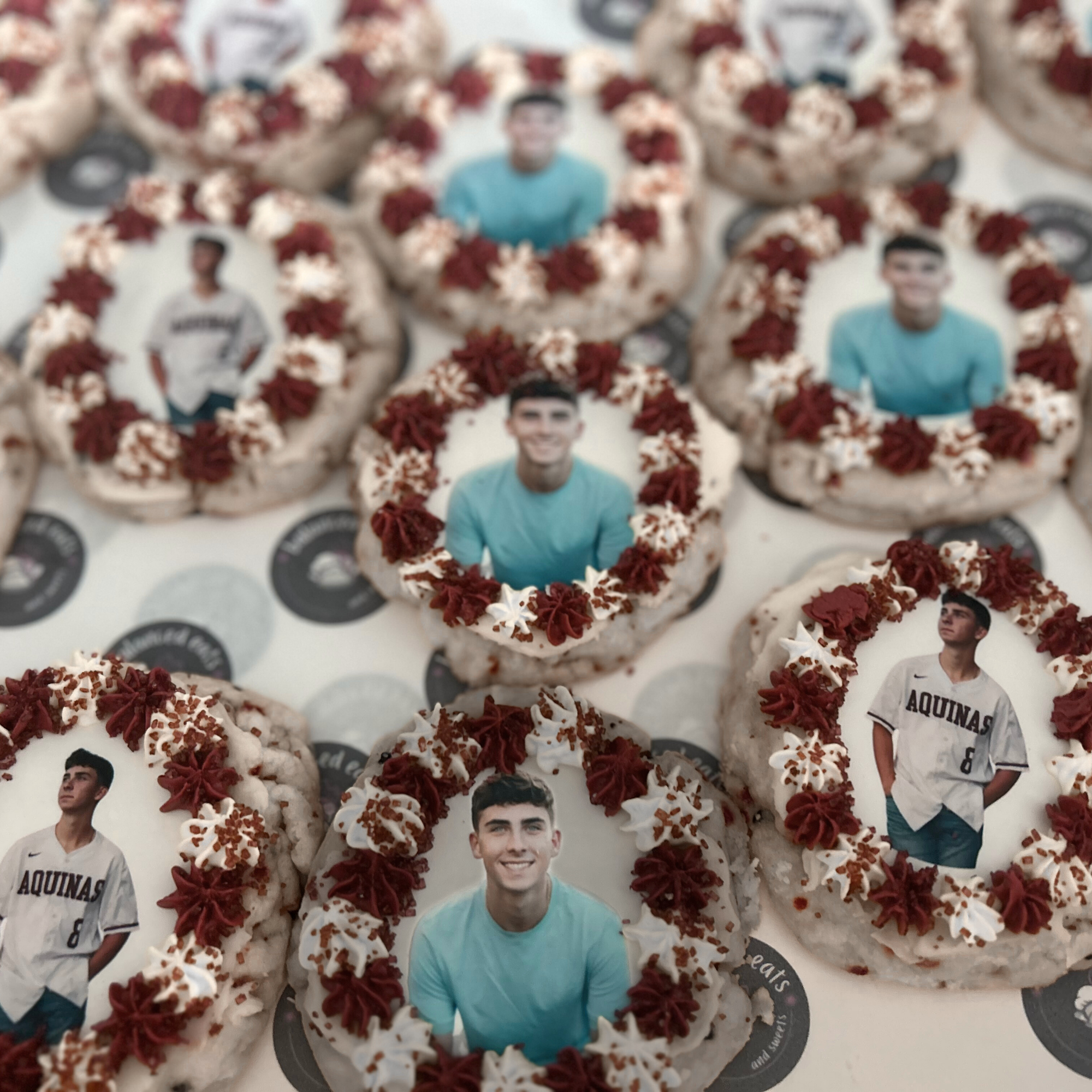 Grad party image cookies custom