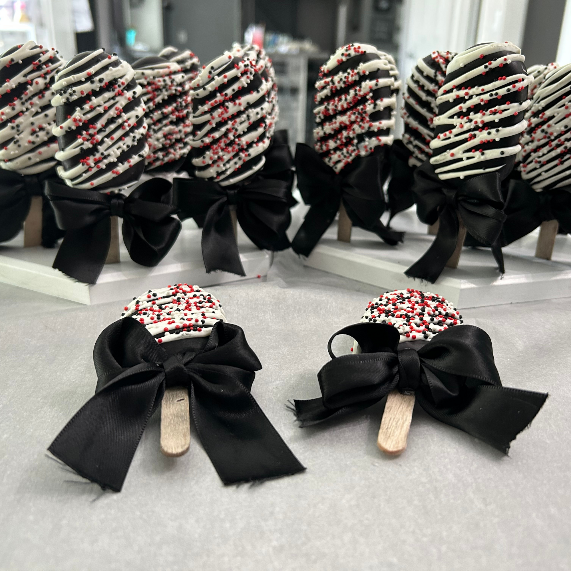 Dipped cake pops for grad parties custom