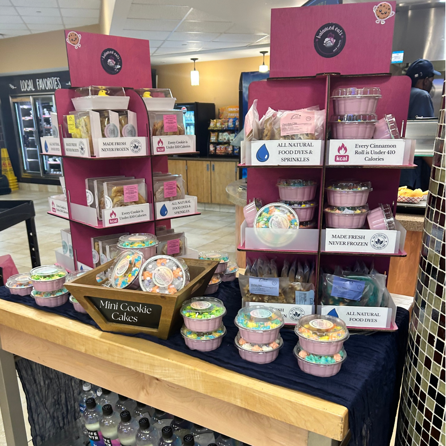 Example of a stand at a retail location