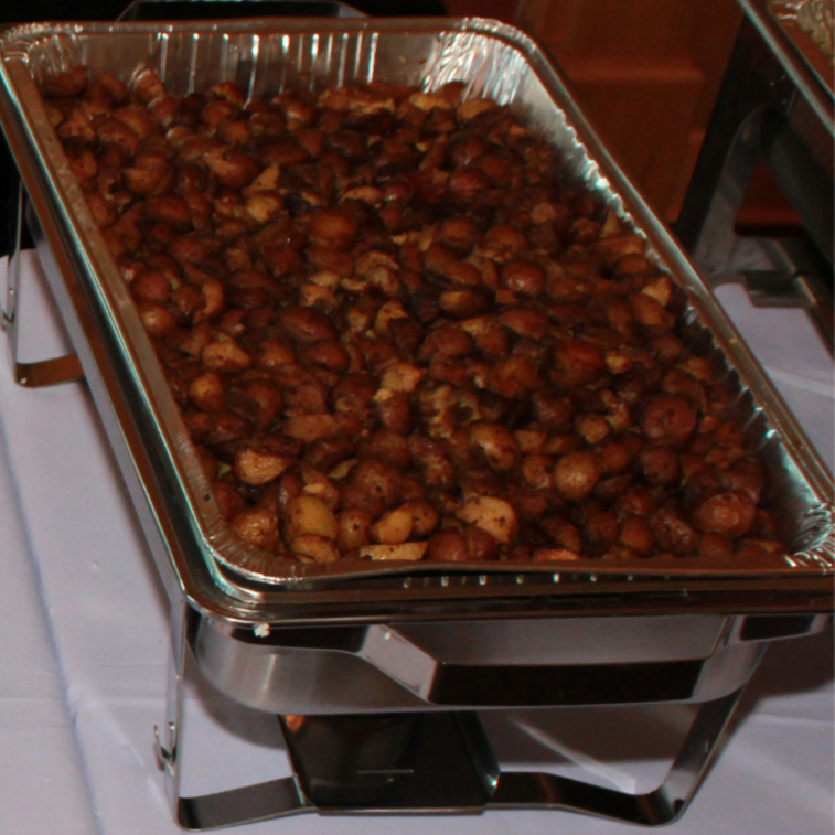 Roasted potatoes catering
